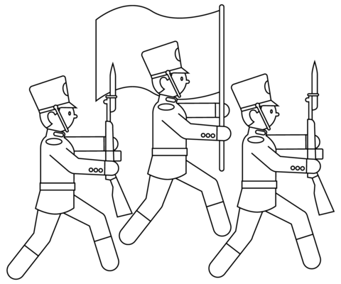 Color Guard Coloring Page